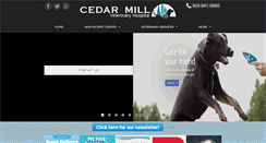 Desktop Screenshot of cedarmillvet.com